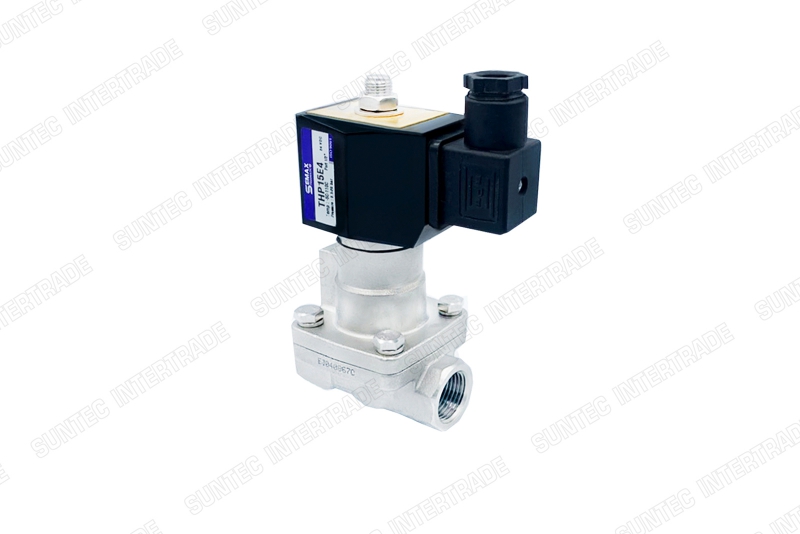 THP solenoid valve โซลินอยด์วาล์ว 2/2 ทองเหลือง สแตนเลส วาล์ว เปิด ปิด