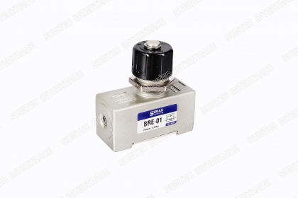 Flow Control Valve วาล์วควบคุมอัตราการไหล ควบคุมความเร็วของกระบอกลม รุ่น BRE และ RE FLOW CONTROL VALVE โซลินอยด์วาล์ว SEMAX วาล์วควบคุมอัตราการไหล