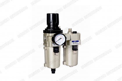 HNE Series Air Source Treatment Unit (  FR.+L Combination Set ) Two Units ชุดกรองลม ชนิด 2 ตัวชุด รุ่น HNE service unit semax airtac ชุดกรองลม ดักน้ำ ชุดกรองลม จ่ายน้ำมัน FRL Filter Regulator lubricator