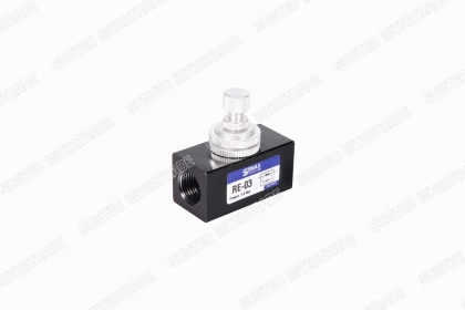 Flow Control Valve วาล์วควบคุมอัตราการไหล ควบคุมความเร็วของกระบอกลม รุ่น BRE และ RE FLOW CONTROL VALVE โซลินอยด์วาล์ว SEMAX วาล์วควบคุมอัตราการไหล ASC CM3 