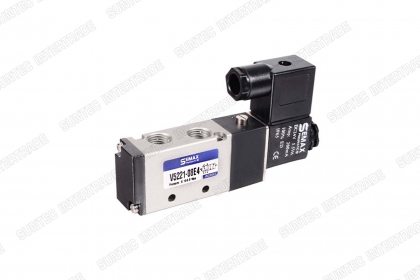 V Series Solenoid Valve วาล์วควบคุมทิศทาง โซลินอยด์วาล์ว รุ่น V VALVE 4V210 4V110 4V310 SOLENOID VALVE โซลินอยด์วาล์ว SEMAX 5/2